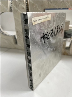Moca Cream Beige Limestone Tile Laminated Honeycomb Panels
