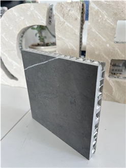 Pietry Grey Marble Tile Laminated Aluminum Honeycomb Panels
