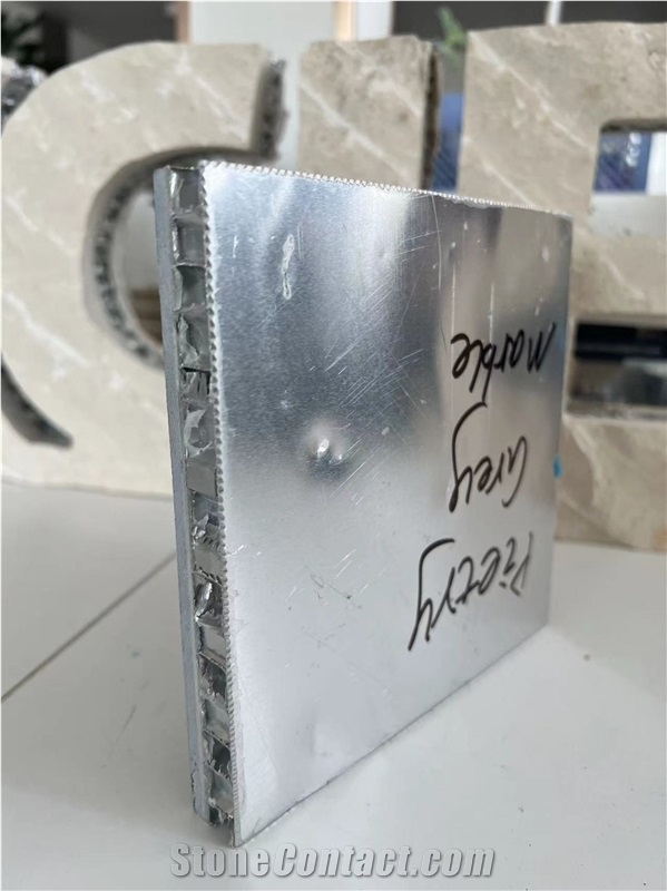 Pietry Grey Marble Tile Laminated Aluminum Honeycomb Panels