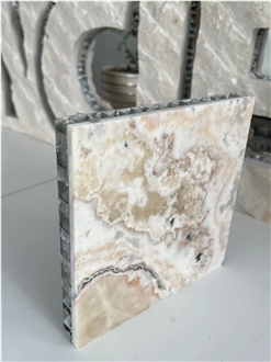 Rainbow Onyx Multicolor Tile Laminated  Honeycomb Panels
