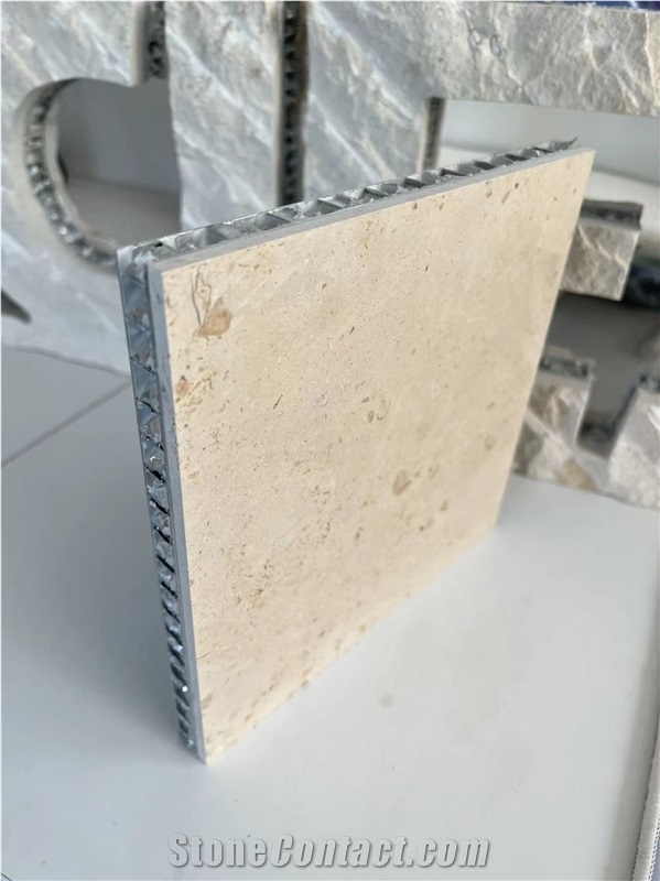 Riyadh Beige Limestone Tile Laminated Honeycomb Panels