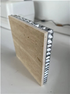 Romano Travertine Honed Tile Laminate Honeycomb Panels