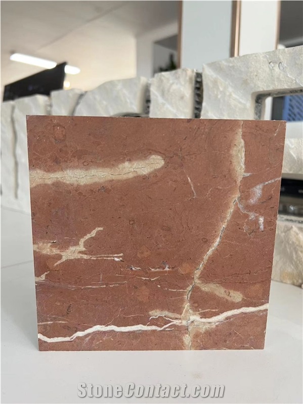 Rosso Alicante Red Stone Tile Laminated Honeycomb Panels