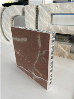 Rosso Alicante Red Stone Tile Laminated Honeycomb Panels