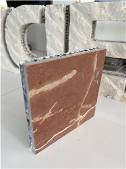 Rosso Alicante Red Stone Tile Laminated Honeycomb Panels