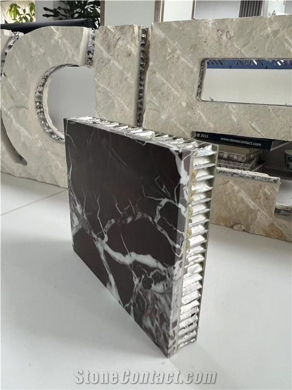 Rosso Levanto Rose Marble Tile Laminated Honeycomb Panels