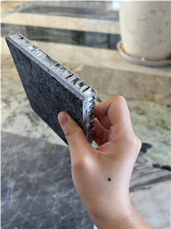 Saint Henry Black Granite Antique Laminated Honeycomb Panels