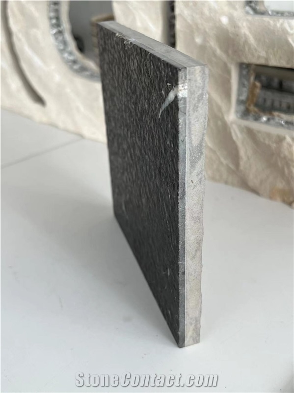 Sanit Laurent Black Marble-Porcelain Composite Stone Panels