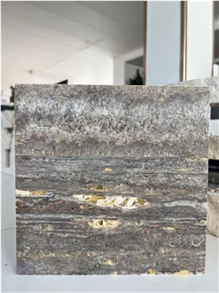 Silver Grey Travertine Tile Laminated Honeycomb Panels