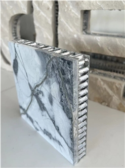 Sydney White Turkey Tile Laminated Honeycomb Panels