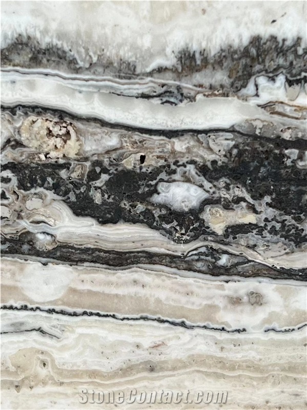 Tiger Onyx White Black Tile Laminated Honeycomb Panels