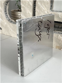 Tiger Onyx White Black Tile Laminated Honeycomb Panels