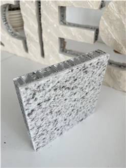 White Granite Tile Laminated Aluminum Honeycomb Panels