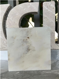 White Jade Marble Laminated Backed Honeycomb Panels