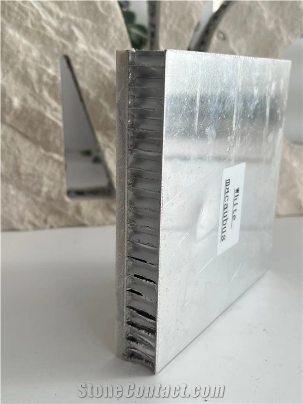 White Macaubus Marble Tile Laminated Honeycomb Panels