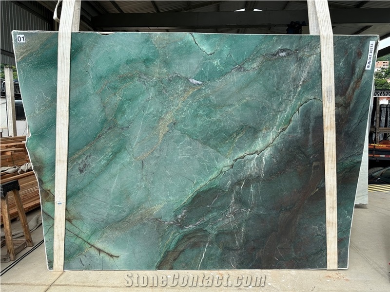 Sombori Island Quartzite Slabs - Verde Smeralda Quartzite Slabs