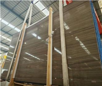 Coffee Wood Grain/Vein Marble Slabs Polished