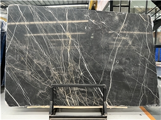 Elegant Nero Port St Laurent Marble Slabs