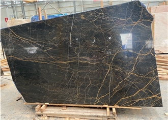 Elegant Nero Port St Laurent Marble Slabs