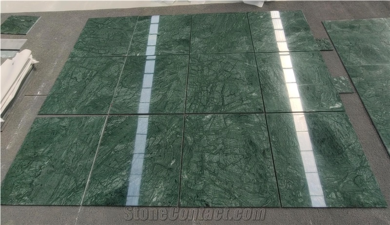 Primary Green Udaipur Verde Guatemala Marble Tiles & Slabs