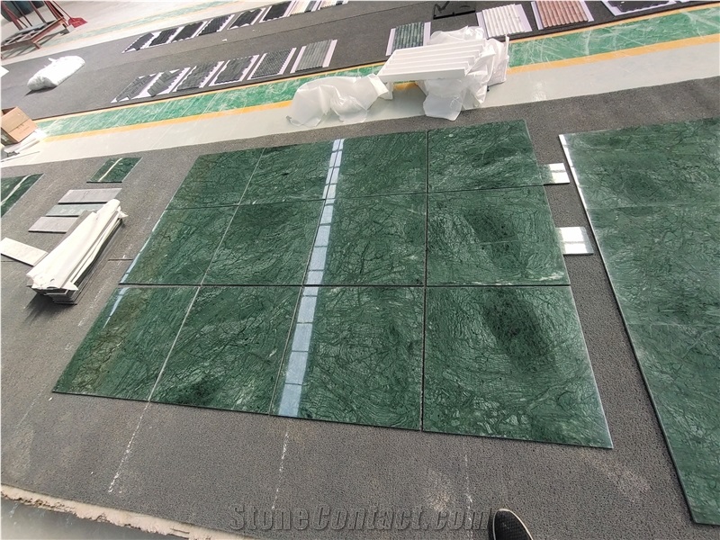 Primary Green Udaipur Verde Guatemala Marble Tiles & Slabs
