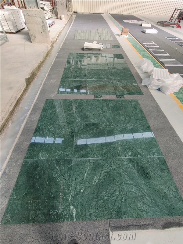 Primary Green Udaipur Verde Guatemala Marble Tiles & Slabs
