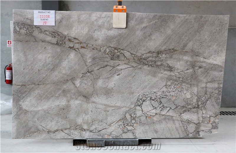 Gaia Grey Marble Slabs - 22208