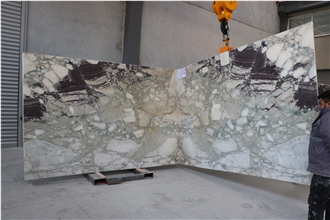 Turkish Calacatta Viola Green Marble Slabs - 22151