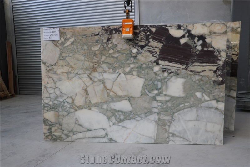 Turkish Calacatta Viola Green Marble Slabs - 22151