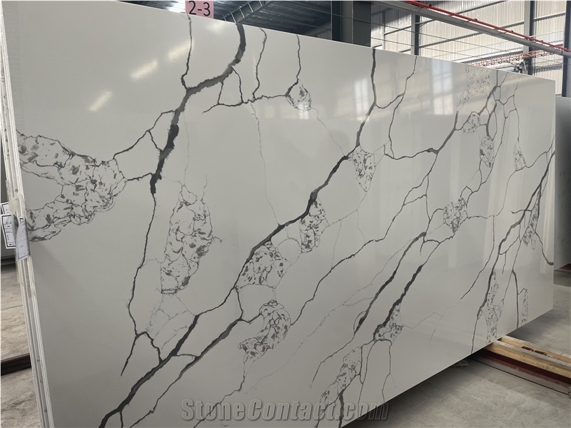 Chinese Calacatta  Quartz Slabs Stone