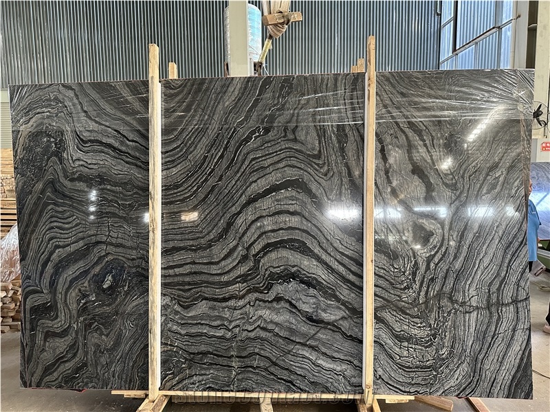 Ancient Wood Grain Marble,Black  Marble Slabs