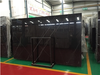 Best Price Nero Marquina Slabs Marble Tiles