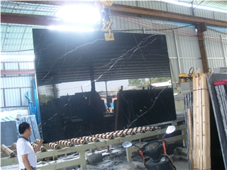 Best Price Nero Marquina Slabs Marble Tiles