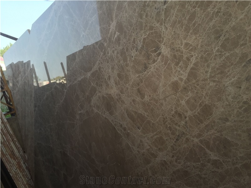 Chinese Light Emperador Marble Slabs Stone Wall Tiles