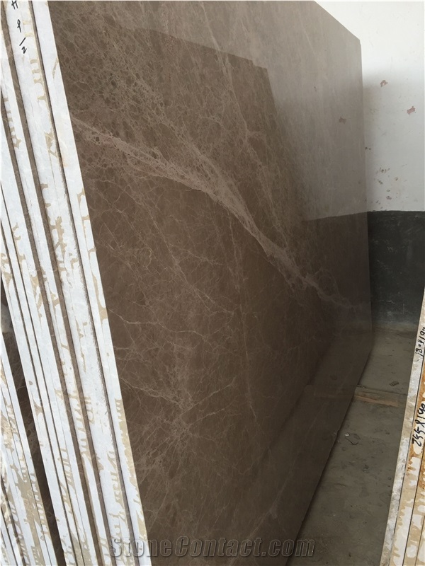 Chinese Light Emperador Marble Slabs Stone Wall Tiles