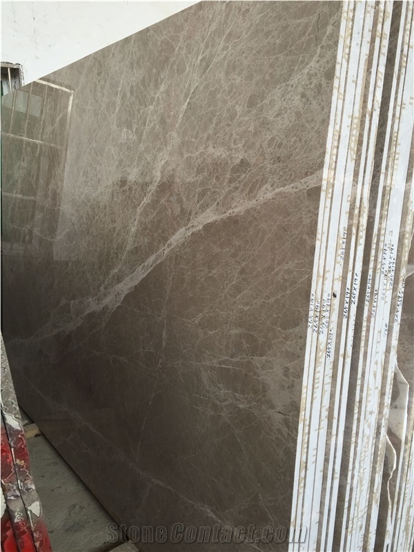 Chinese Light Emperador Marble Slabs Stone Wall Tiles
