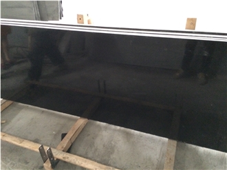 Mongolia Black Granite Nero Mongolia Pure Black  Slabs