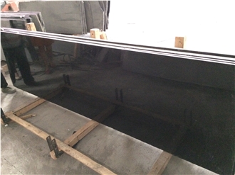 Mongolia Polished Black Granite Slabs Tiles