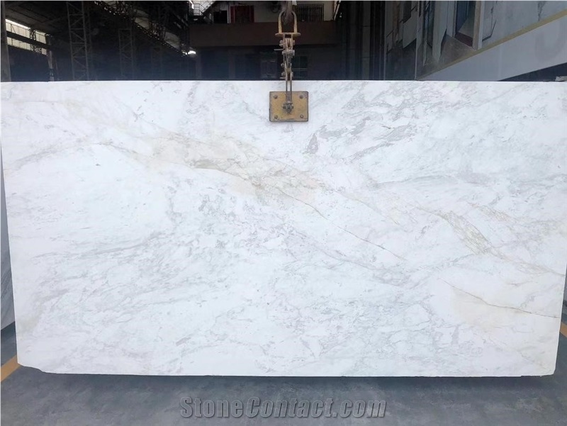 White Volax Marble Slabs