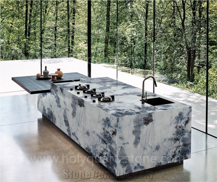Fantasy Blue PQ  Quartz Slabs