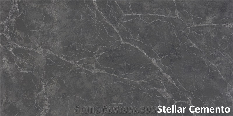 Stellar Cemento Quartz Slabs