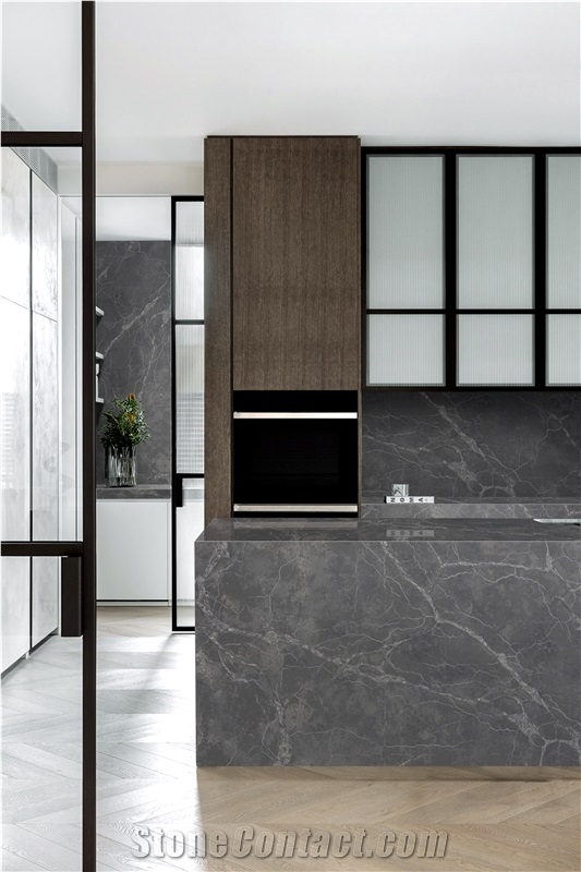Stellar Cemento Quartz Slabs