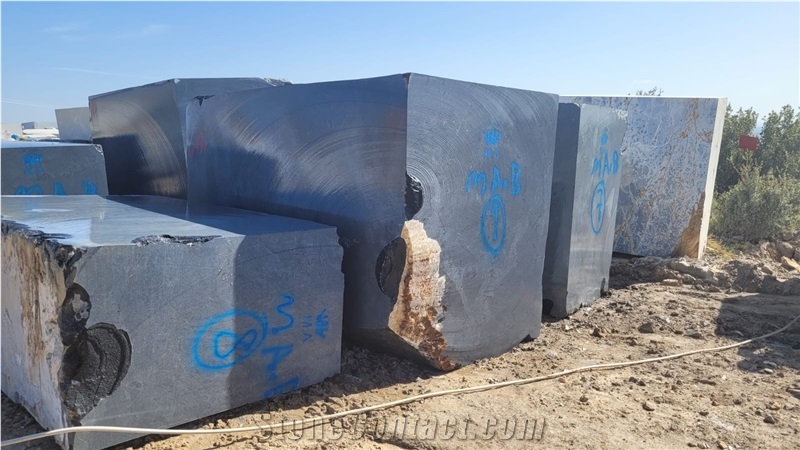 D020  Blue Stone Marble Blocks