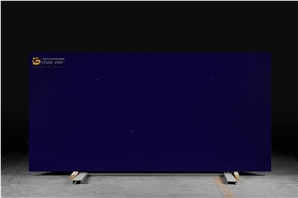 Blue Sparkle Quartz Slabs - Grain Classic Collection