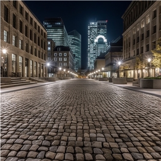 Gray Granite Cobblestone