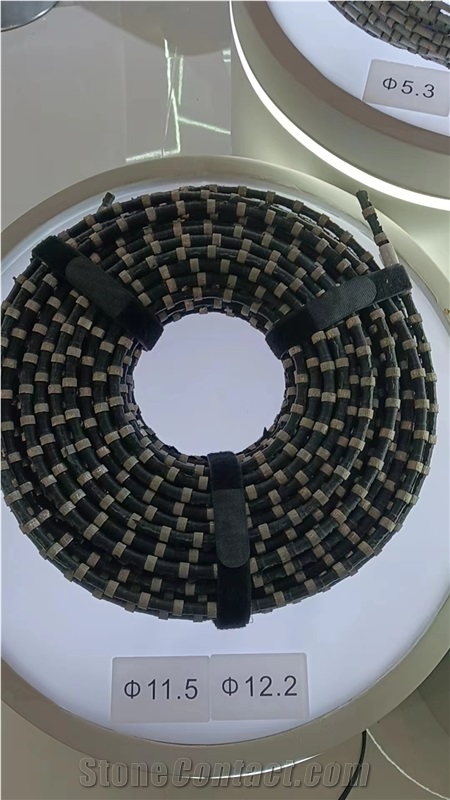 Rubber Connection Diamond Wire  For Granite Quarry