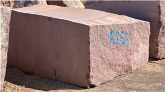 Red Yazd Porphyry Blocks
