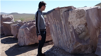 Yazd Brown Porphyry Blocks