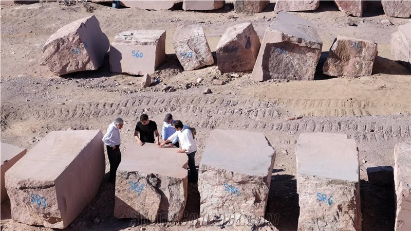 Yazd Brown Porphyry Blocks