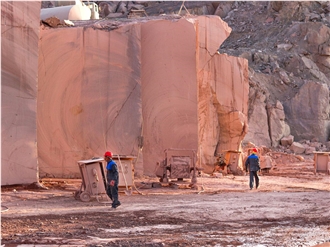 Red Yazd Porphyry Quarry
